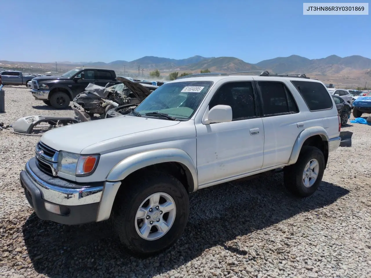 2000 Toyota 4Runner Sr5 VIN: JT3HN86R3Y0301869 Lot: 61604095