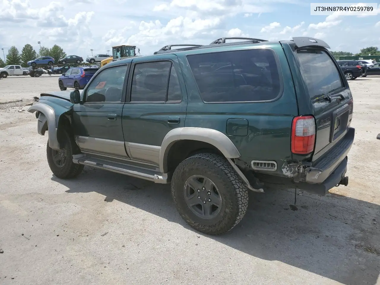2000 Toyota 4Runner Limited VIN: JT3HN87R4Y0259789 Lot: 62179625