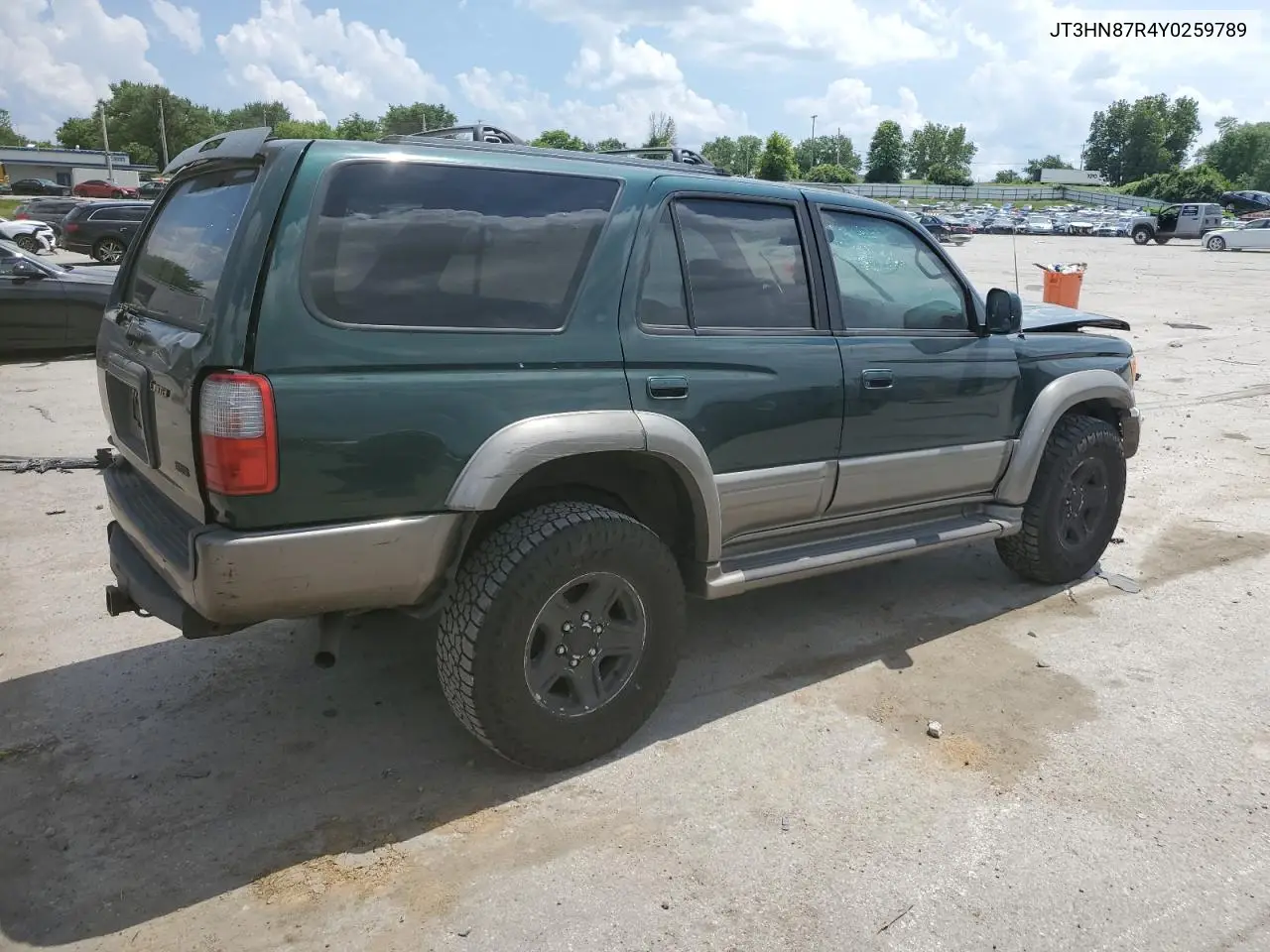 2000 Toyota 4Runner Limited VIN: JT3HN87R4Y0259789 Lot: 62179625