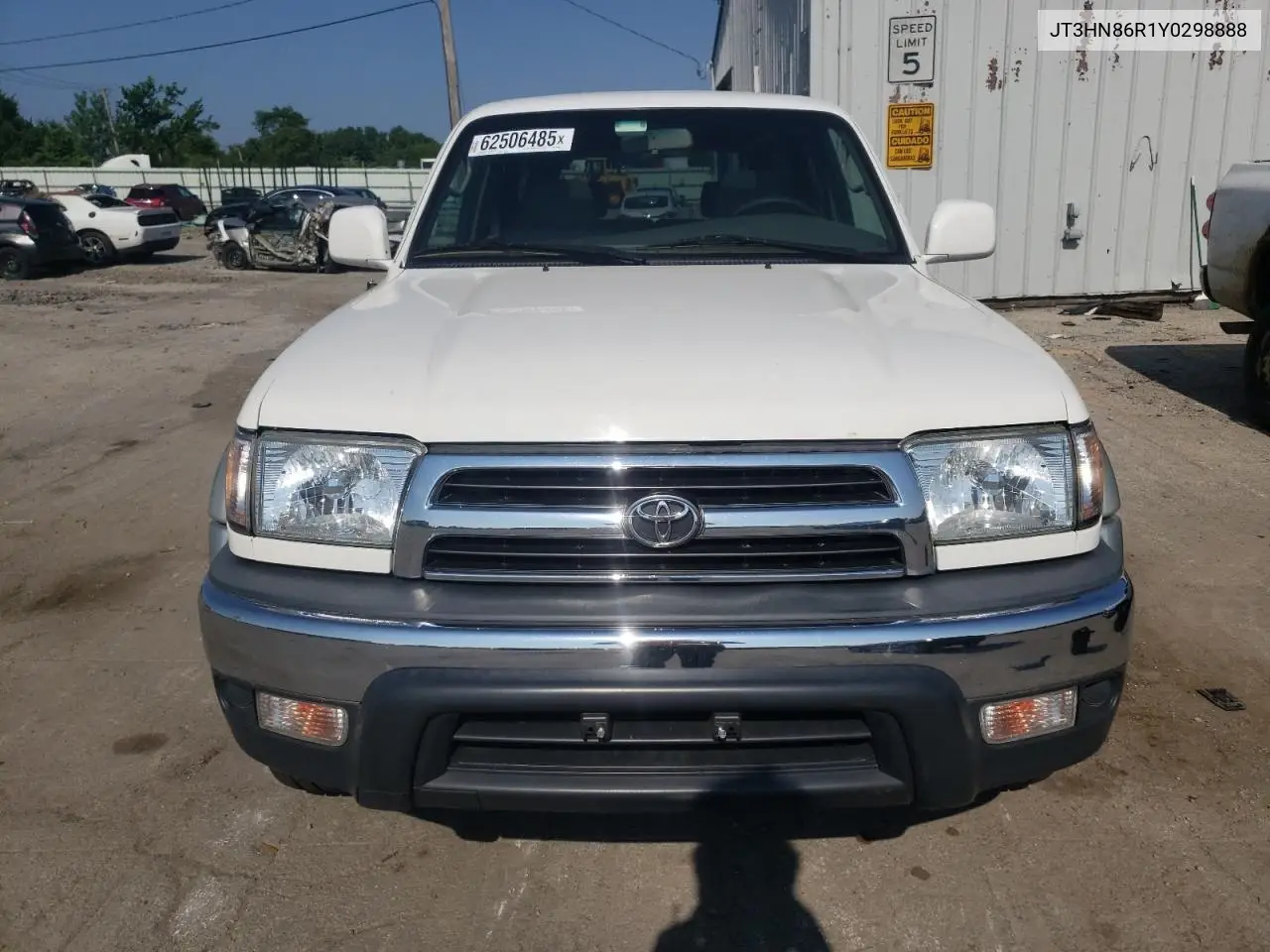2000 Toyota 4Runner Sr5 VIN: JT3HN86R1Y0298888 Lot: 62506485