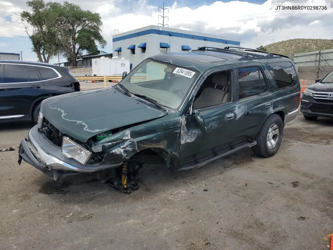 2000 Toyota 4Runner Sr5 VIN: JT3HN86R0Y0298736 Lot: 63941895