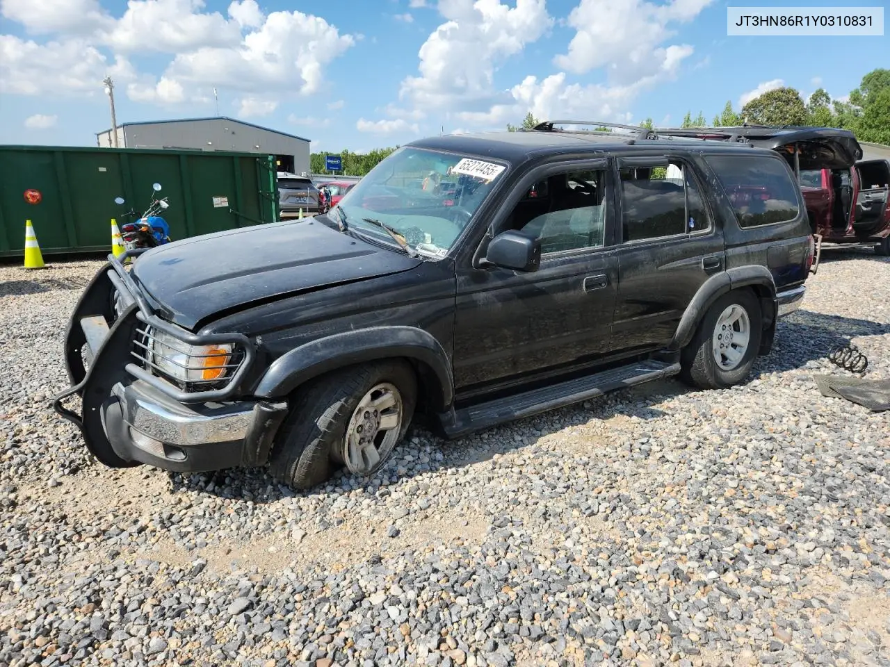 2000 Toyota 4Runner Sr5 VIN: JT3HN86R1Y0310831 Lot: 65274455