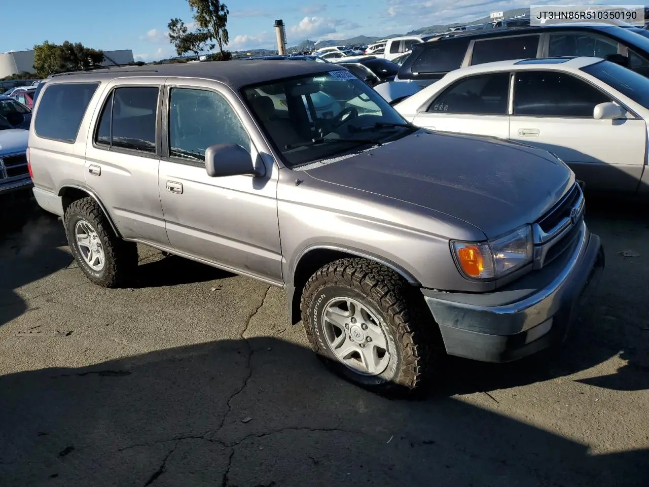 2001 Toyota 4Runner Sr5 VIN: JT3HN86R510350190 Lot: 44637555