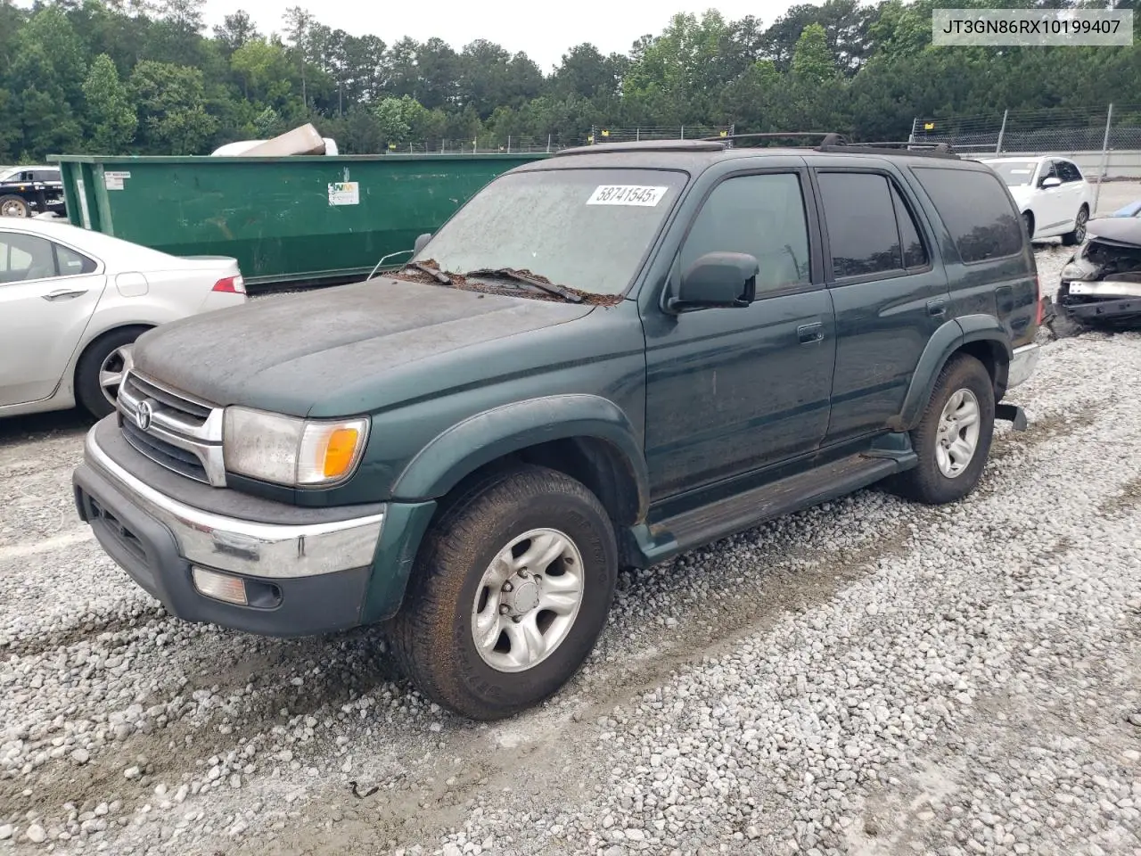 2001 Toyota 4Runner Sr5 VIN: JT3GN86RX10199407 Lot: 58741545