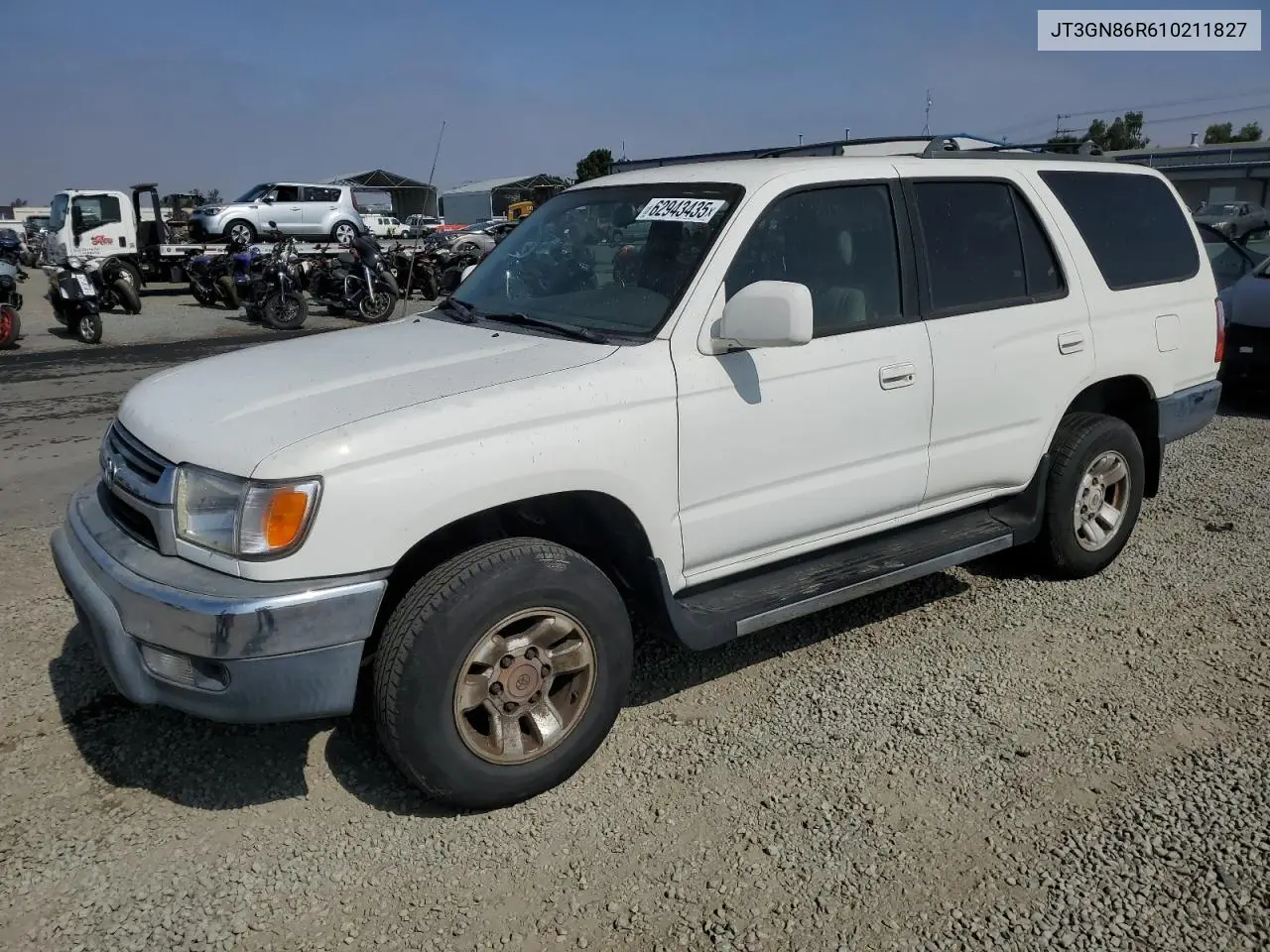 2001 Toyota 4Runner Sr5 VIN: JT3GN86R610211827 Lot: 62943435