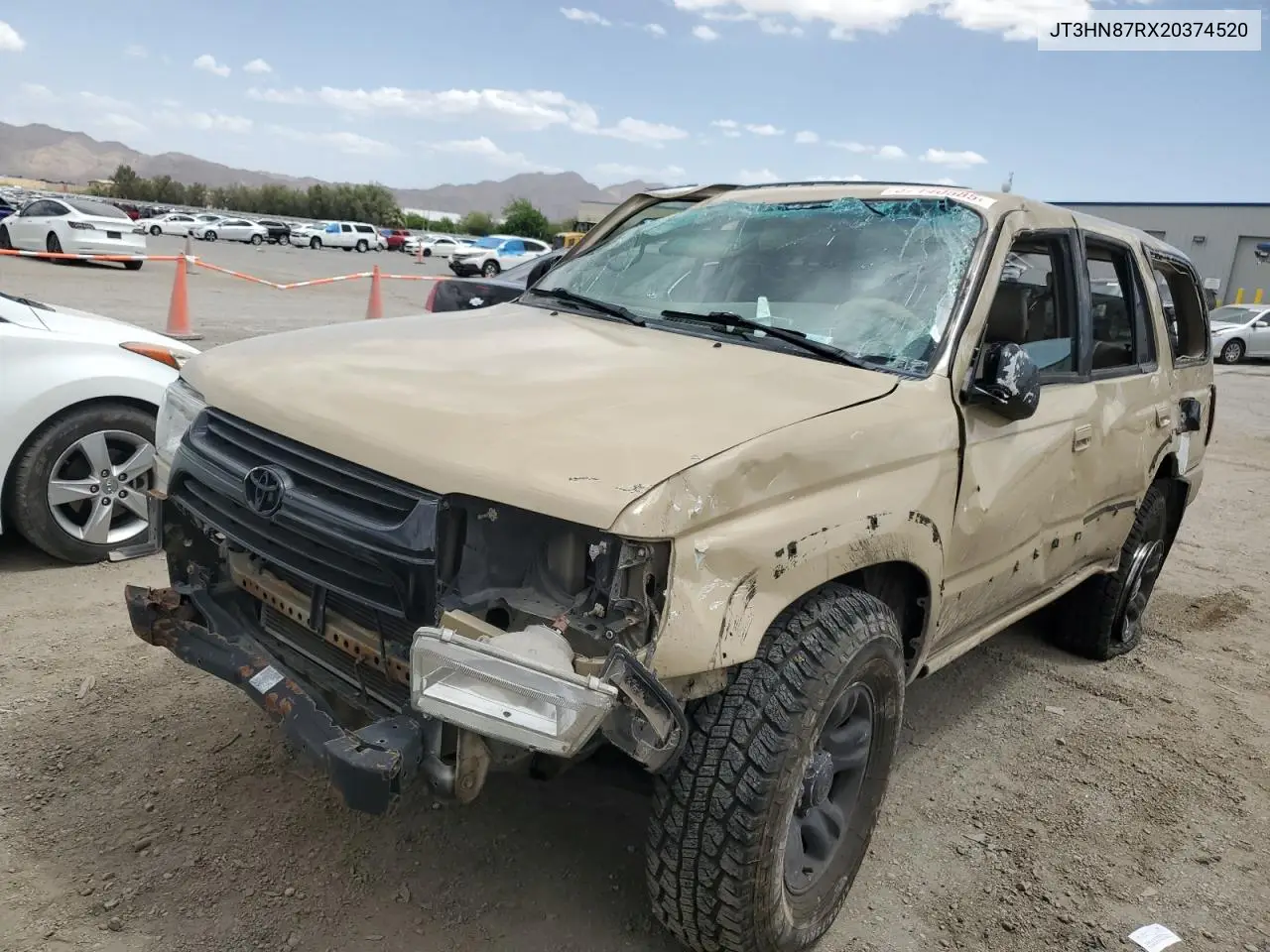 2002 Toyota 4Runner Limited VIN: JT3HN87RX20374520 Lot: 57140585