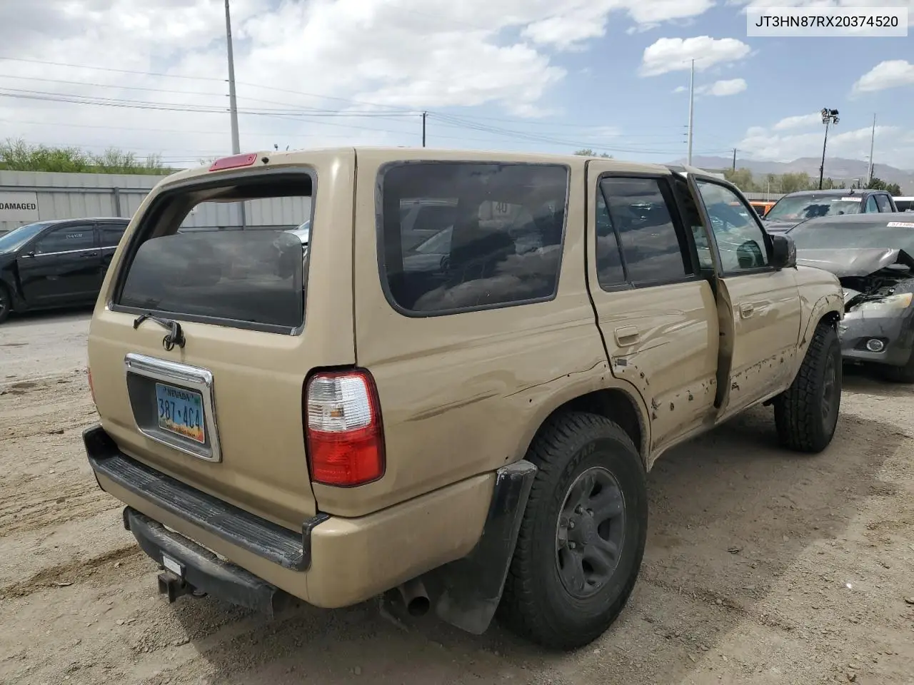 2002 Toyota 4Runner Limited VIN: JT3HN87RX20374520 Lot: 57140585
