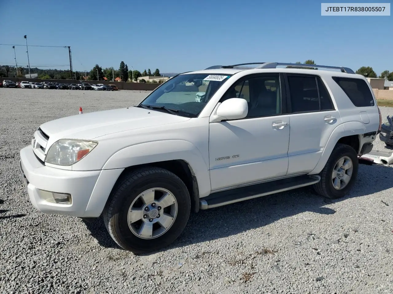 2003 Toyota 4Runner Limited VIN: JTEBT17R838005507 Lot: 56690635