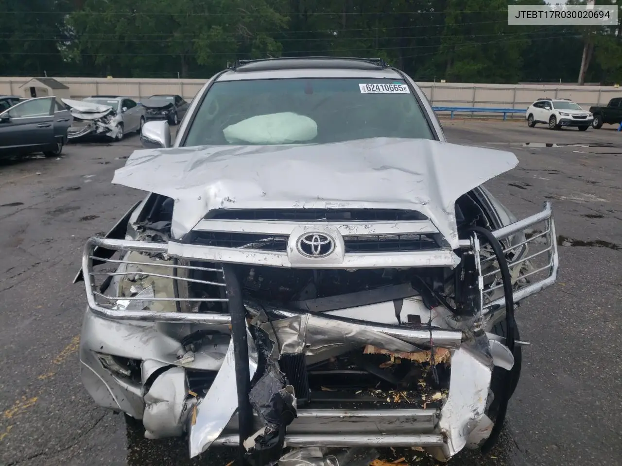 2003 Toyota 4Runner Limited VIN: JTEBT17R030020694 Lot: 62410665
