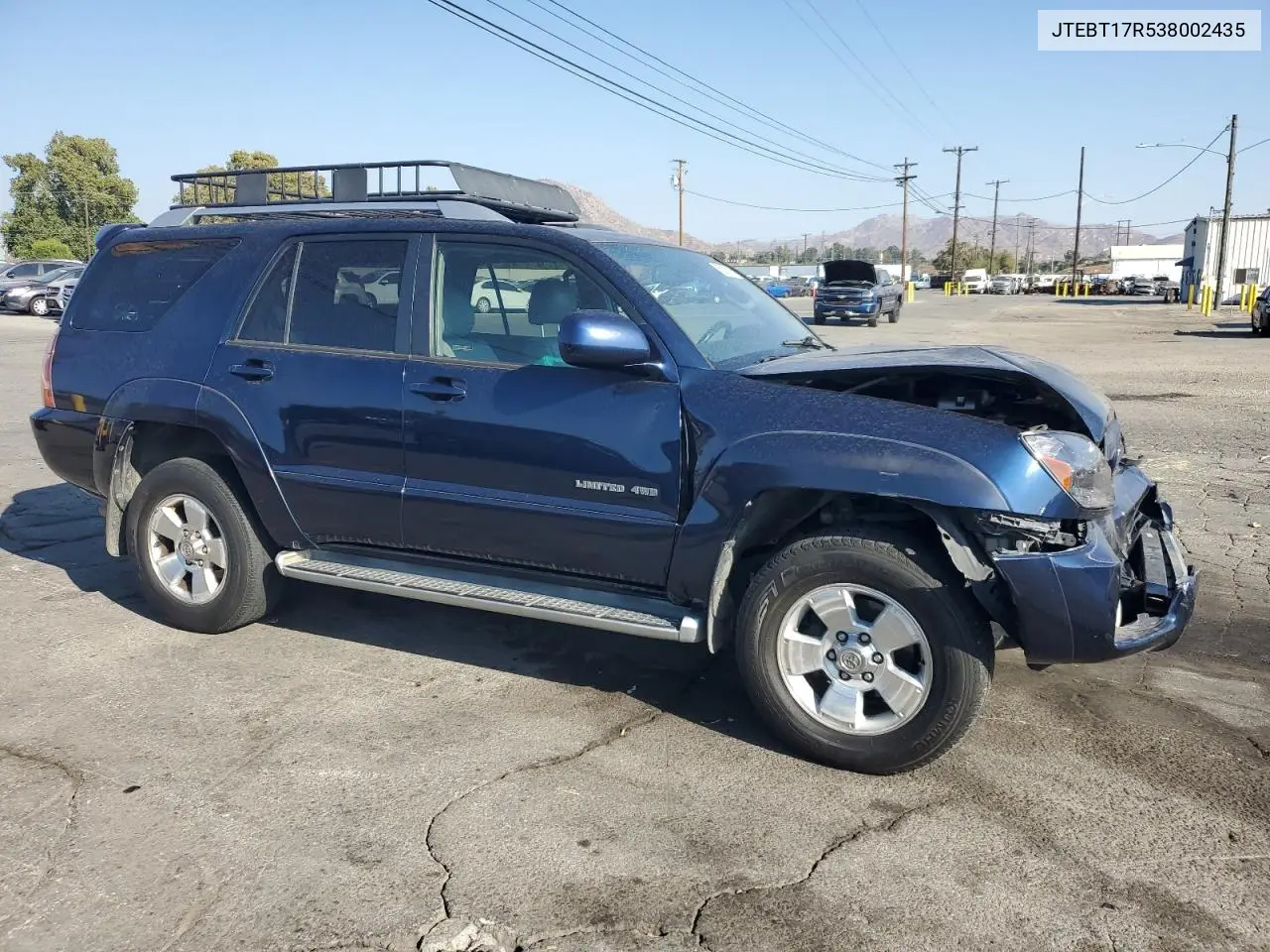 2003 Toyota 4Runner Limited VIN: JTEBT17R538002435 Lot: 65282715