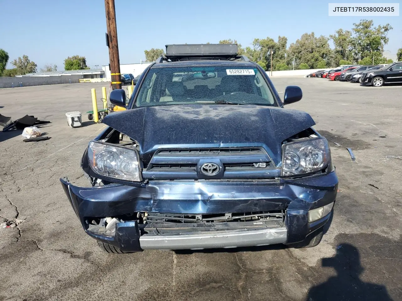 2003 Toyota 4Runner Limited VIN: JTEBT17R538002435 Lot: 65282715