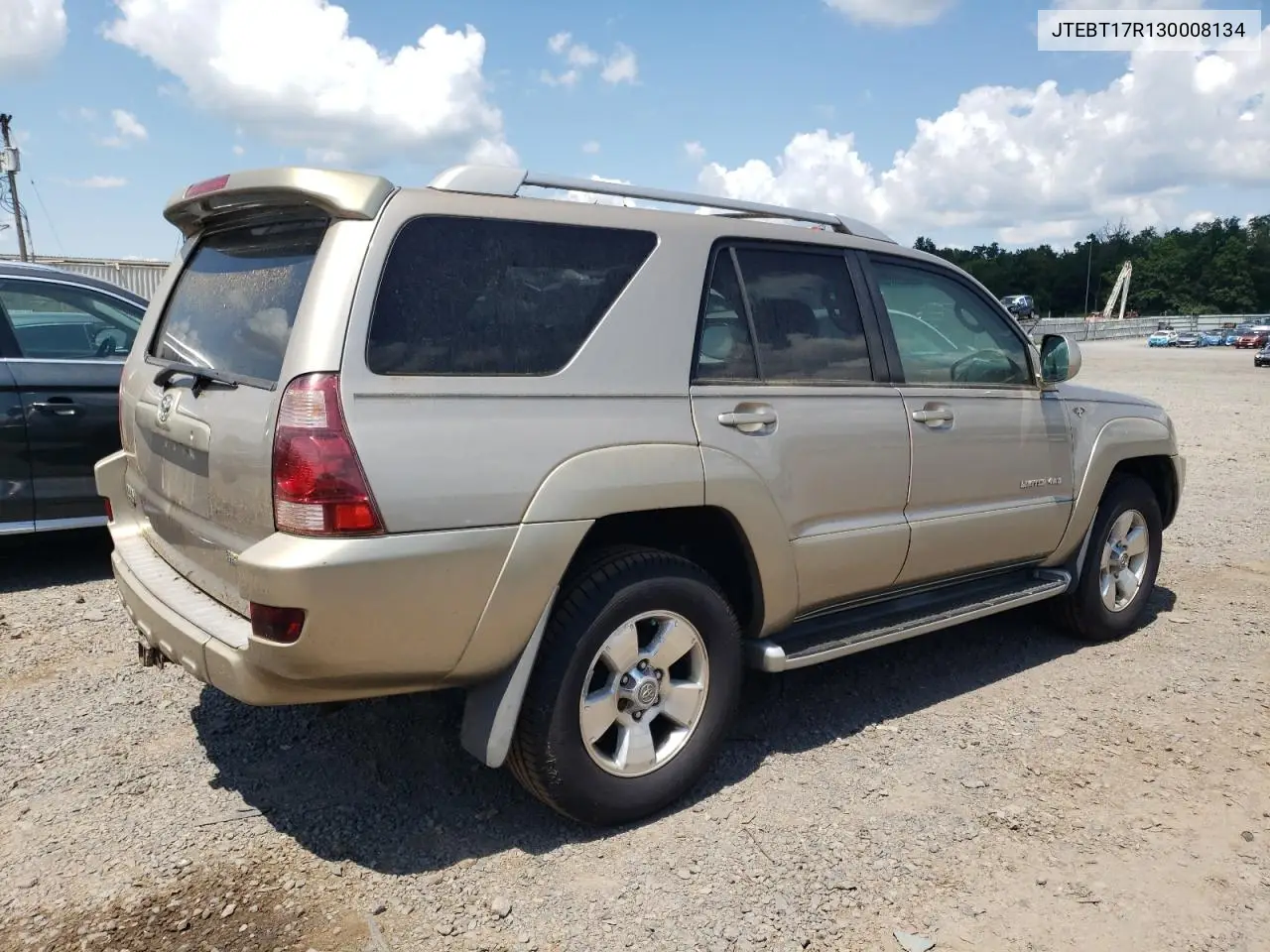 2003 Toyota 4Runner Limited VIN: JTEBT17R130008134 Lot: 65314935