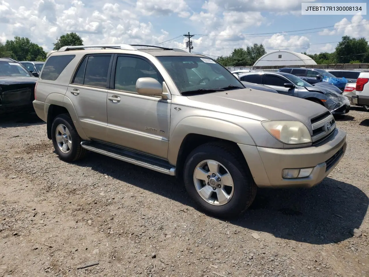 2003 Toyota 4Runner Limited VIN: JTEBT17R130008134 Lot: 65314935
