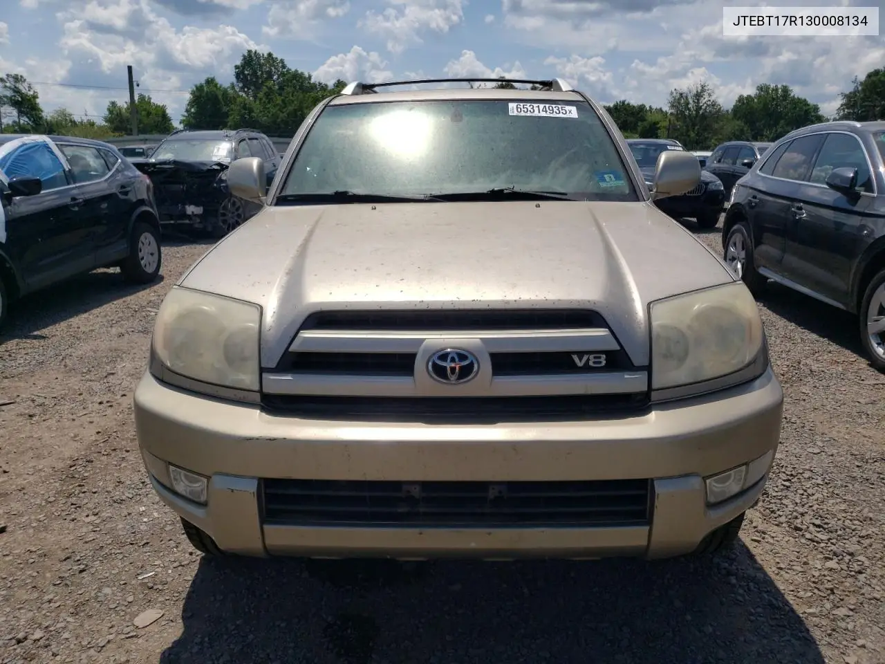 2003 Toyota 4Runner Limited VIN: JTEBT17R130008134 Lot: 65314935