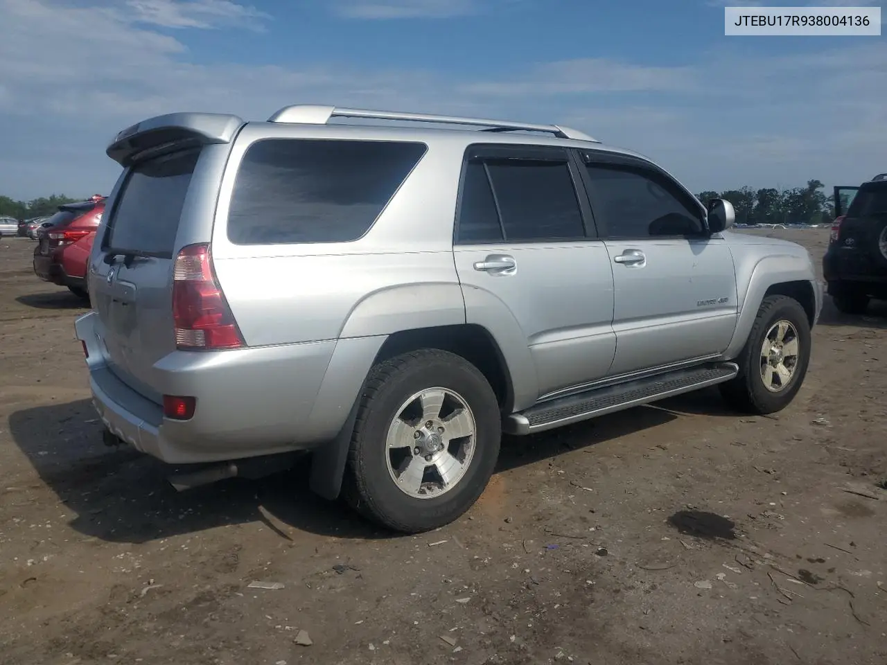 2003 Toyota 4Runner Limited VIN: JTEBU17R938004136 Lot: 65605345