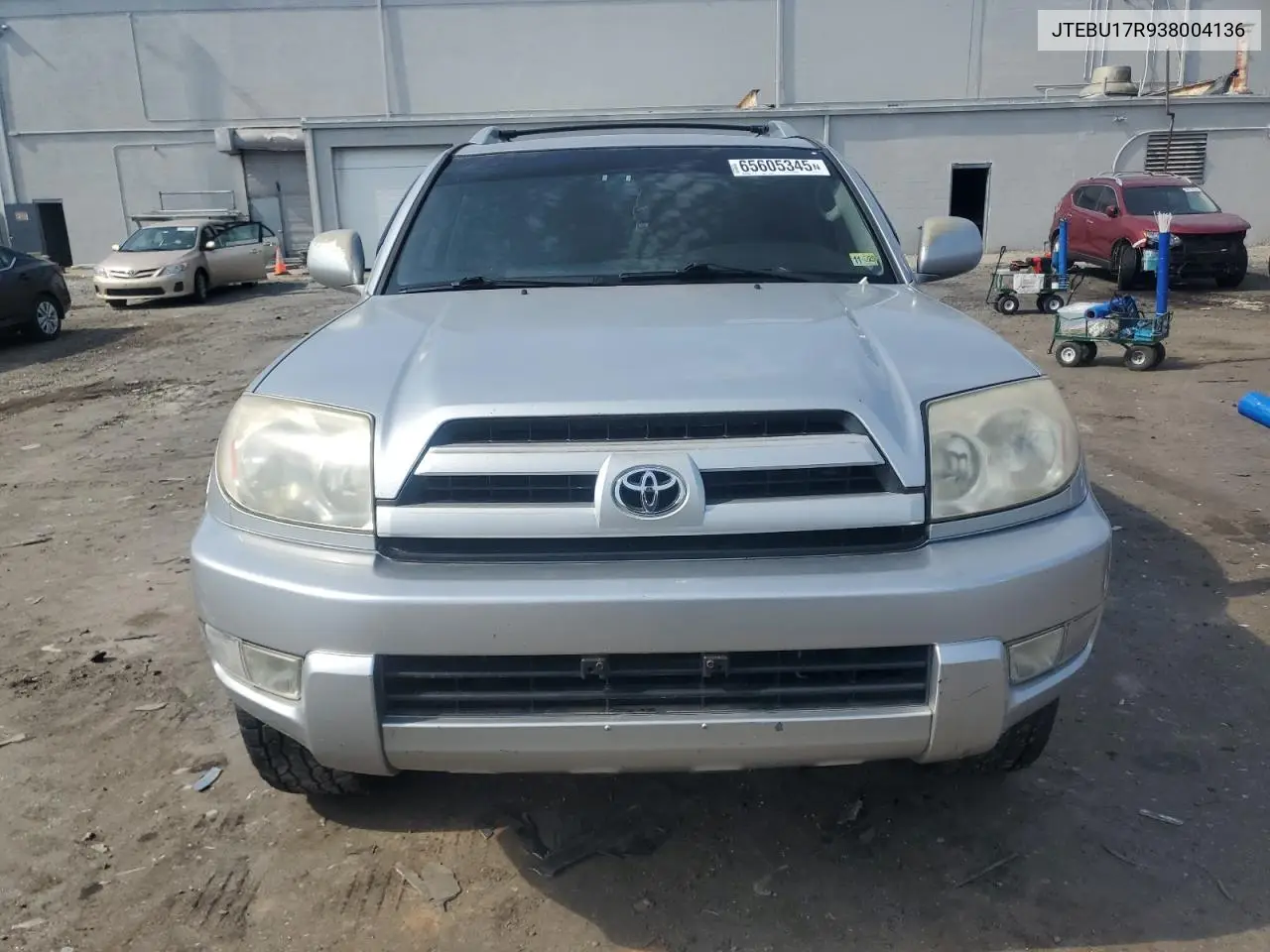 2003 Toyota 4Runner Limited VIN: JTEBU17R938004136 Lot: 65605345