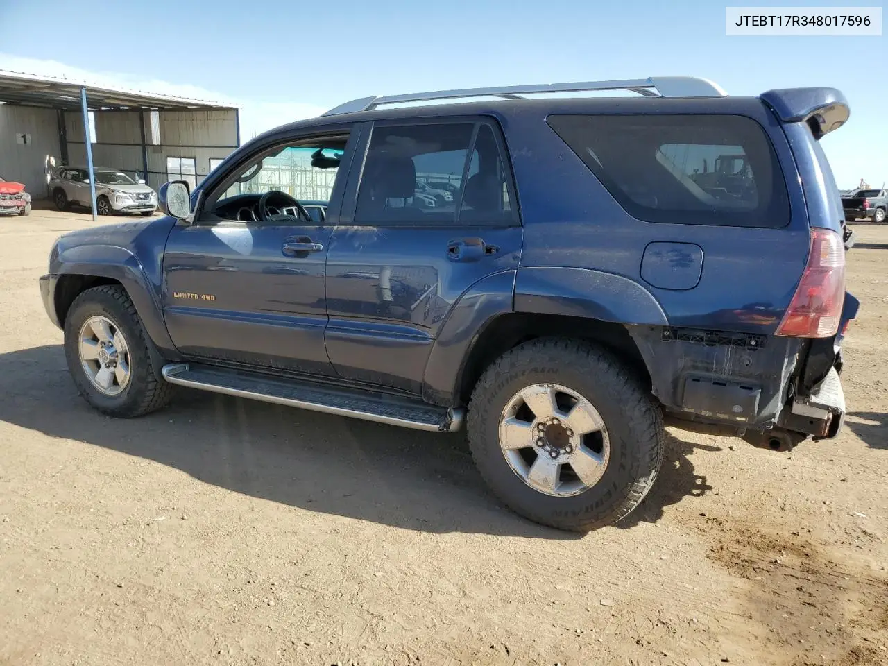 2004 Toyota 4Runner Limited VIN: JTEBT17R348017596 Lot: 56031295