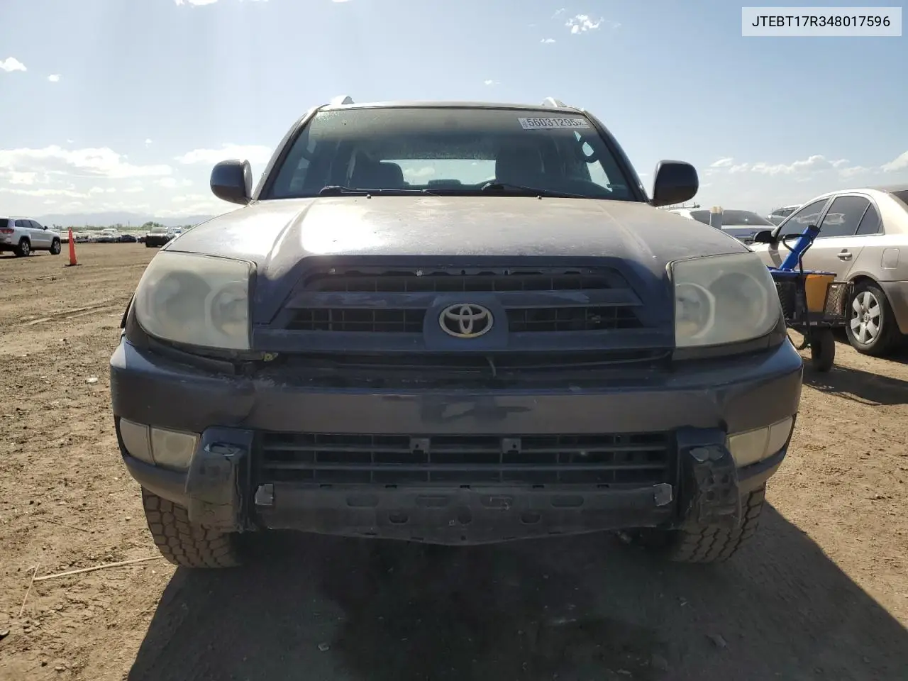 2004 Toyota 4Runner Limited VIN: JTEBT17R348017596 Lot: 56031295