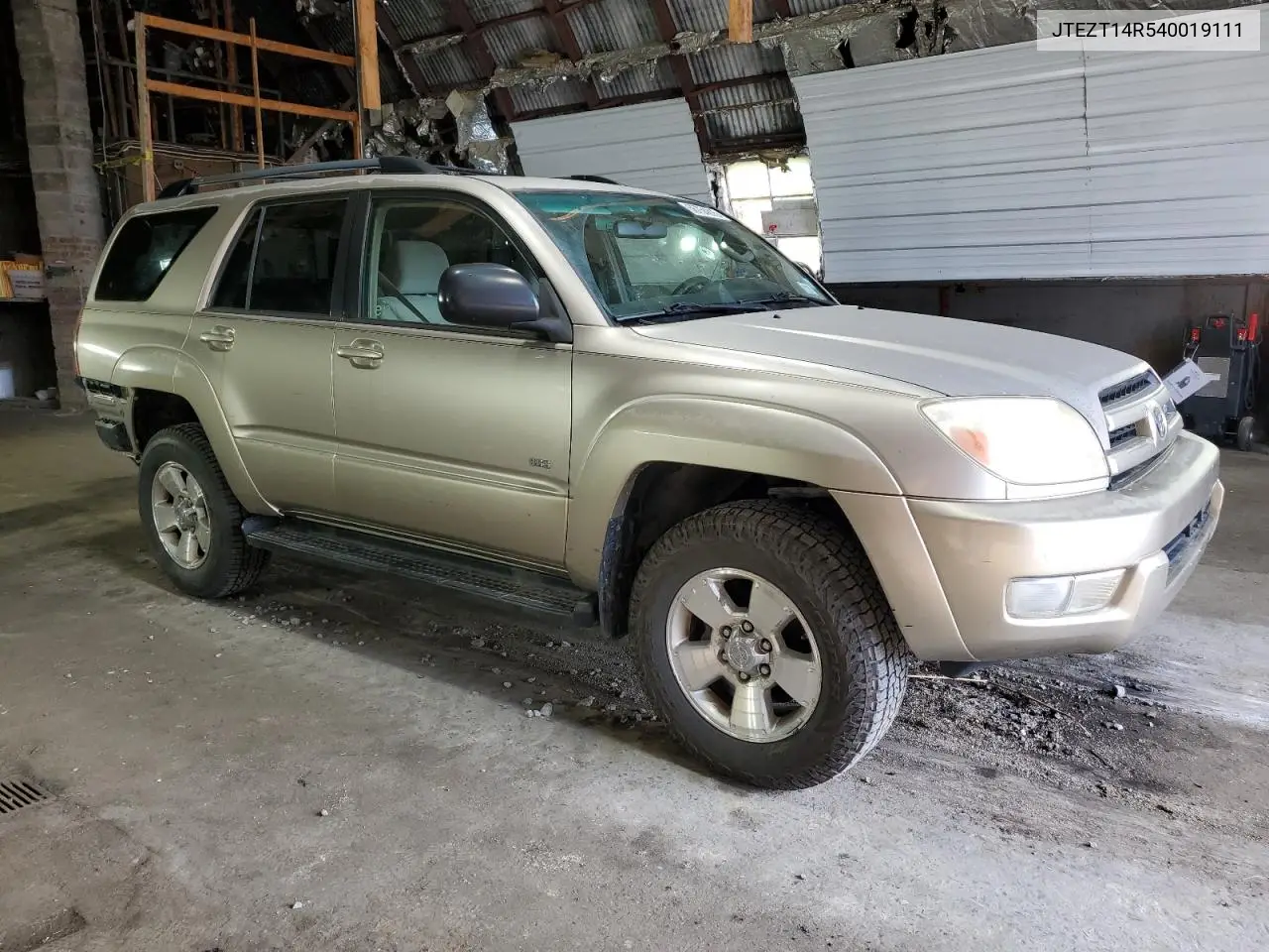 2004 Toyota 4Runner Sr5 VIN: JTEZT14R540019111 Lot: 56754215