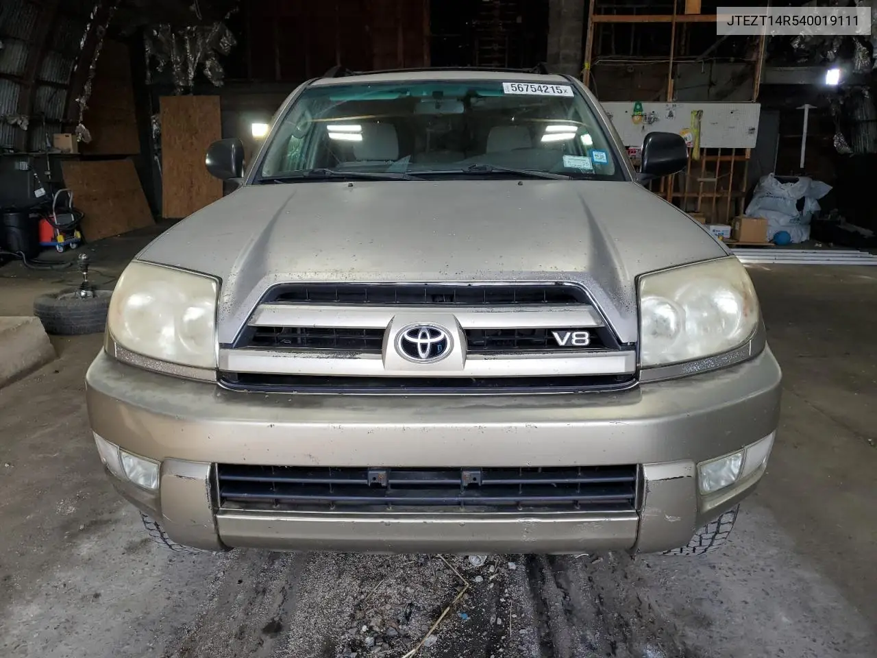 2004 Toyota 4Runner Sr5 VIN: JTEZT14R540019111 Lot: 56754215