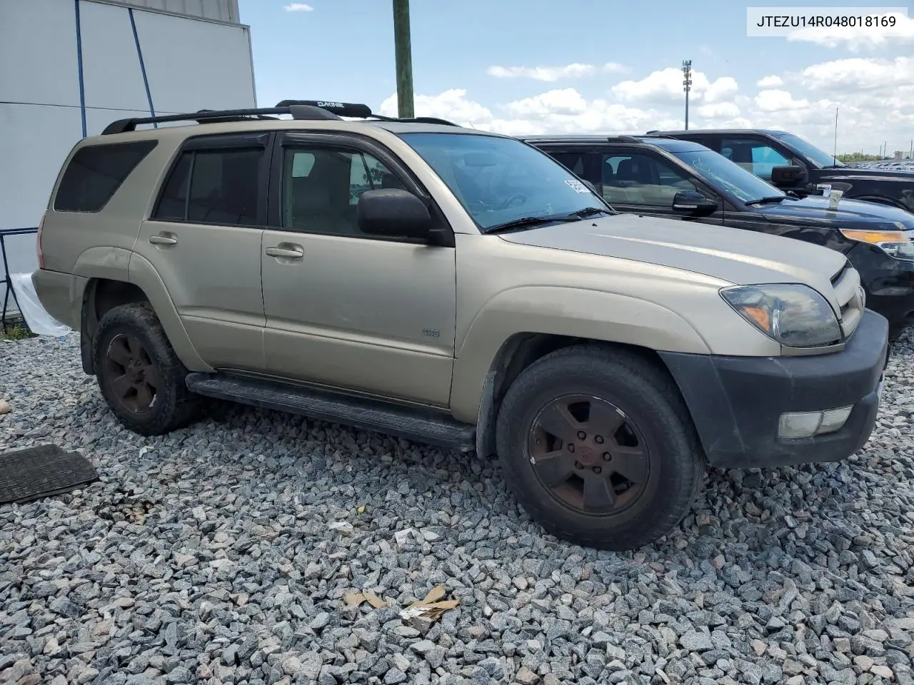 2004 Toyota 4Runner Sr5 VIN: JTEZU14R048018169 Lot: 56985455