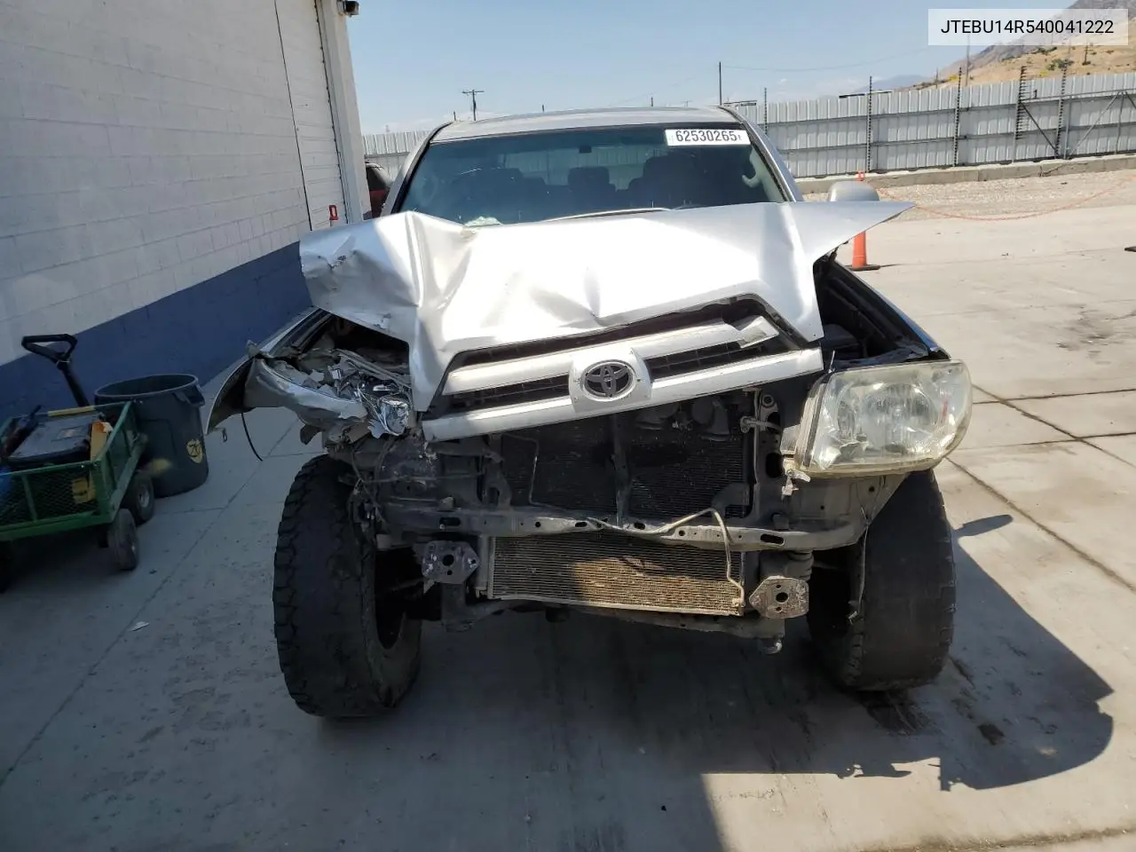 2004 Toyota 4Runner Sr5 VIN: JTEBU14R540041222 Lot: 62530265