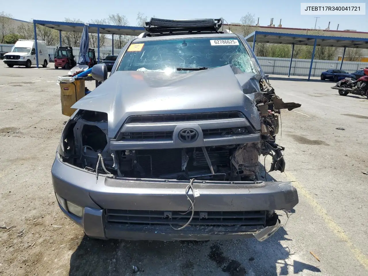 2004 Toyota 4Runner Limited VIN: JTEBT17R340041721 Lot: 62786625