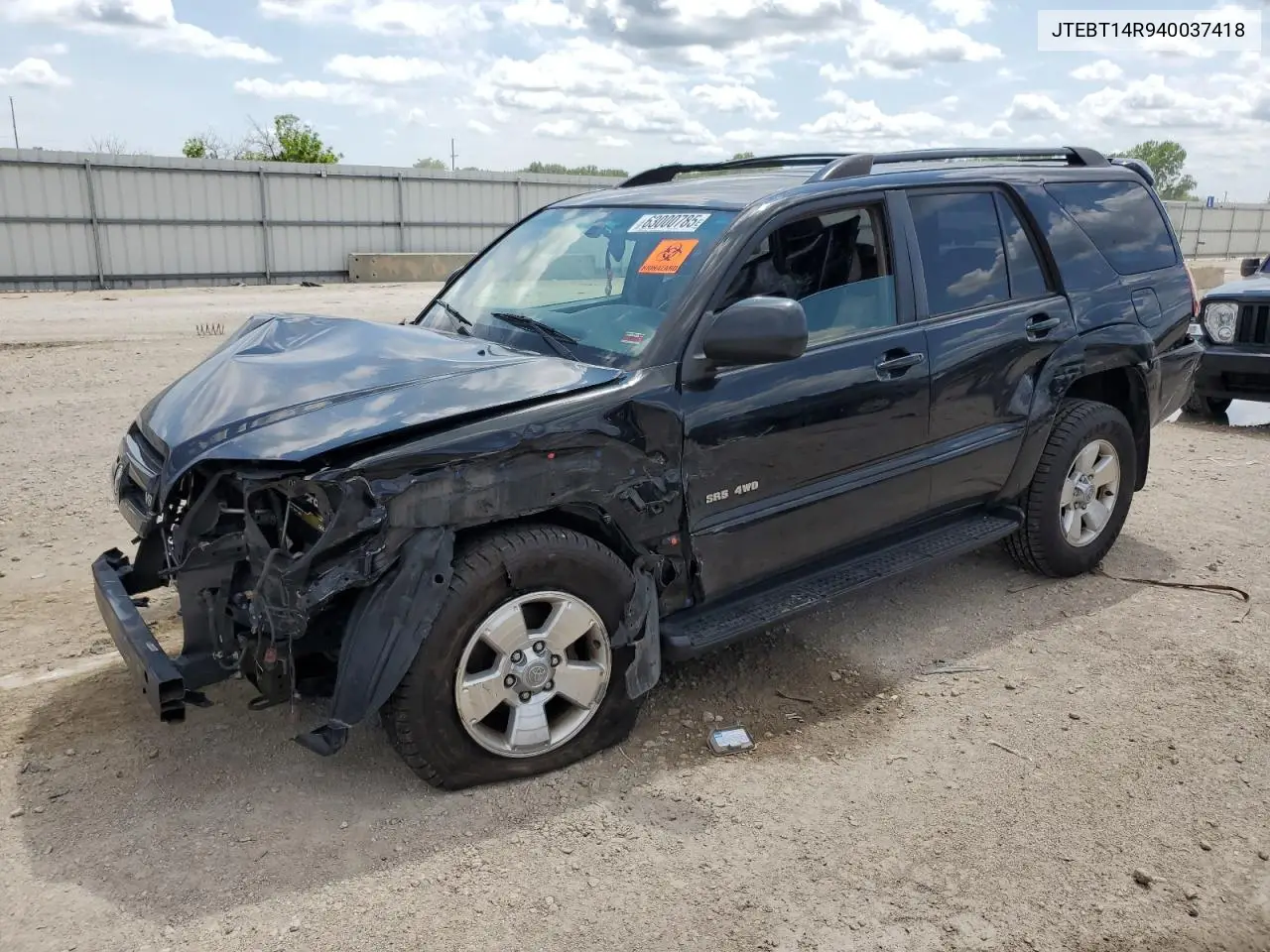 2004 Toyota 4Runner Sr5 VIN: JTEBT14R940037418 Lot: 63000785