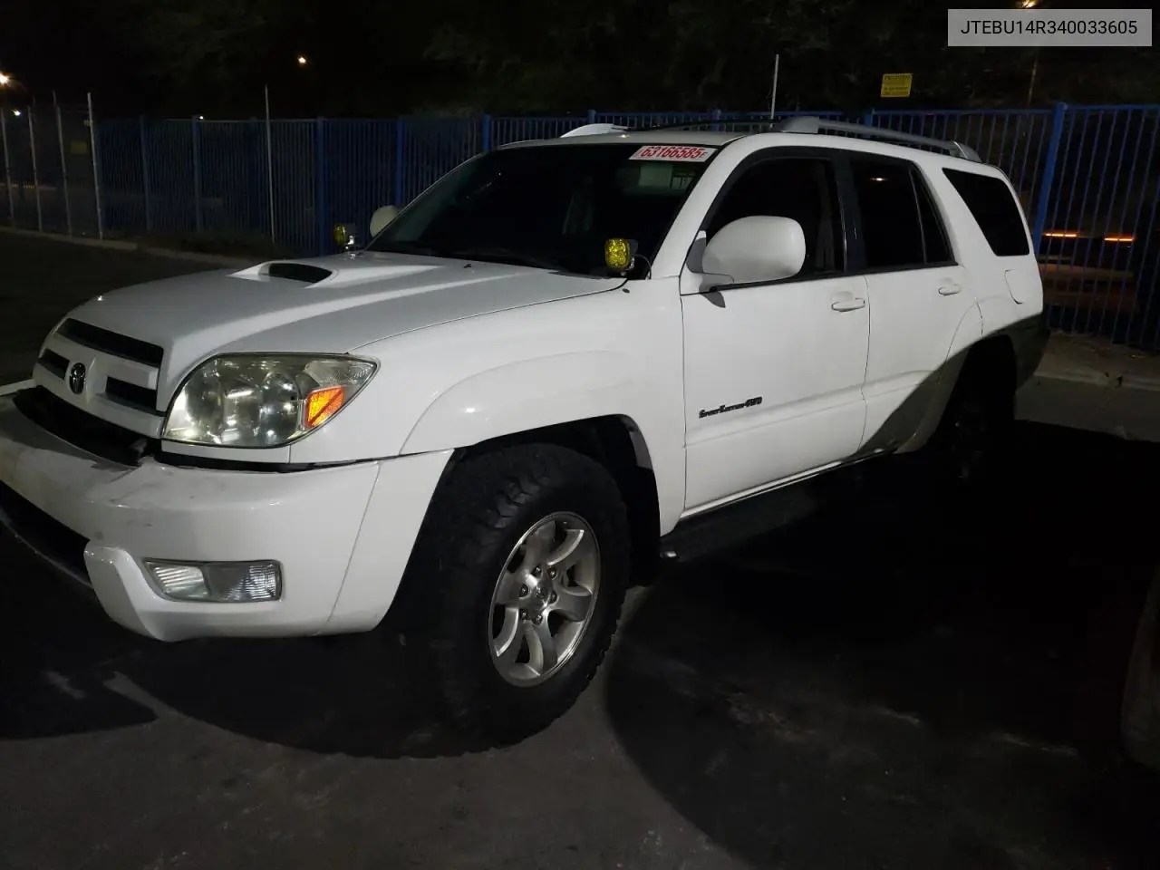 2004 Toyota 4Runner Sr5 VIN: JTEBU14R340033605 Lot: 63166585