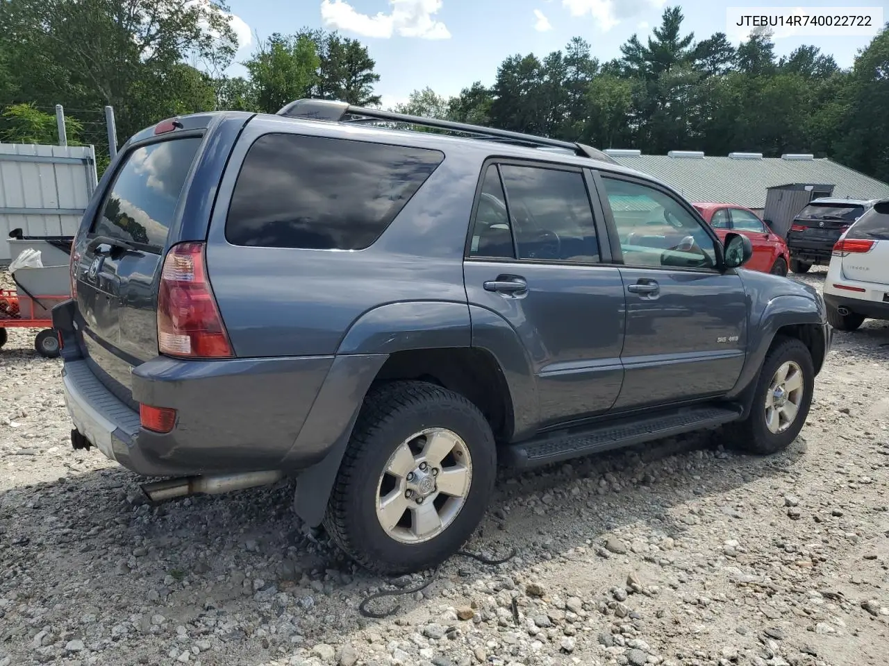 2004 Toyota 4Runner Sr5 VIN: JTEBU14R740022722 Lot: 65675695