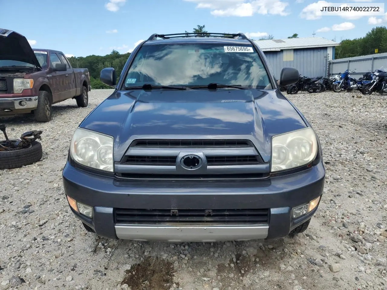 2004 Toyota 4Runner Sr5 VIN: JTEBU14R740022722 Lot: 65675695