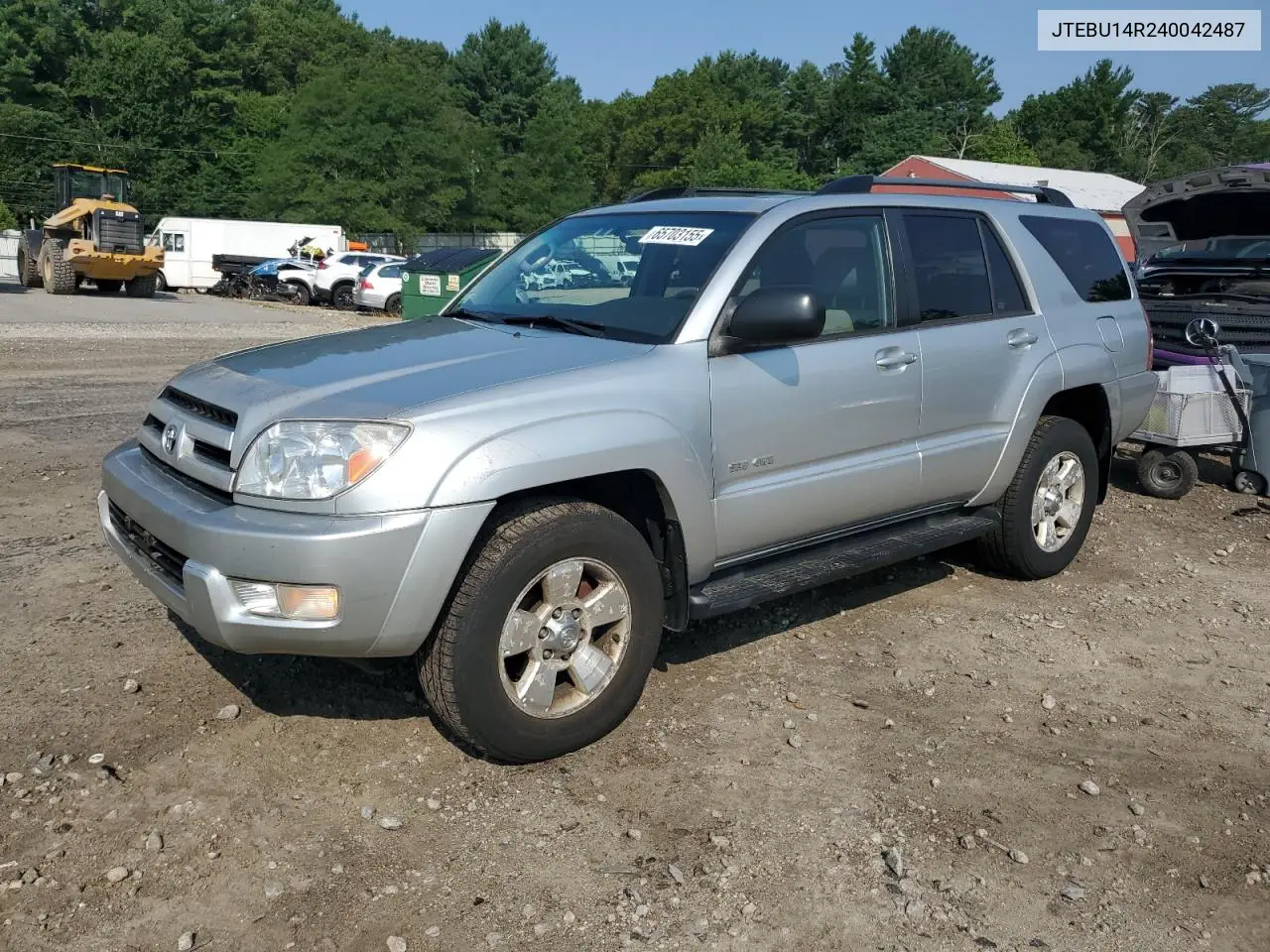 2004 Toyota 4Runner Sr5 VIN: JTEBU14R240042487 Lot: 65703155