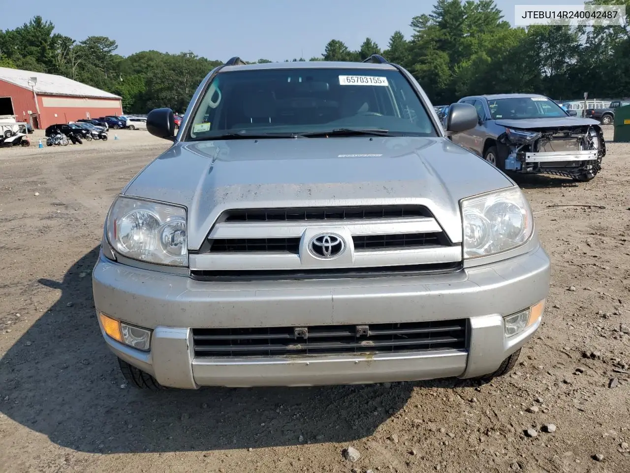 2004 Toyota 4Runner Sr5 VIN: JTEBU14R240042487 Lot: 65703155