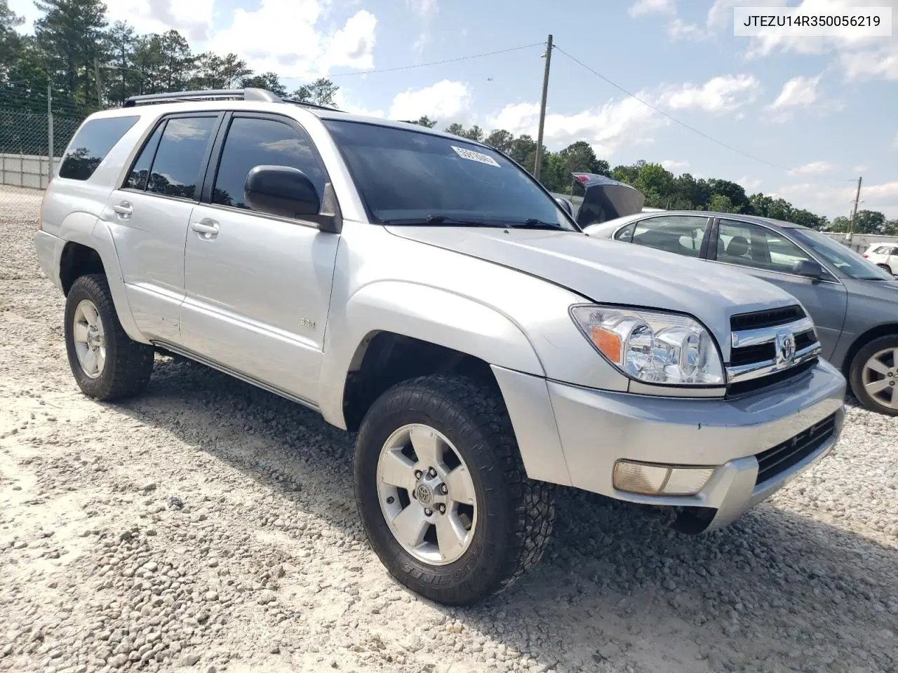 2005 Toyota 4Runner Sr5 VIN: JTEZU14R350056219 Lot: 55918045