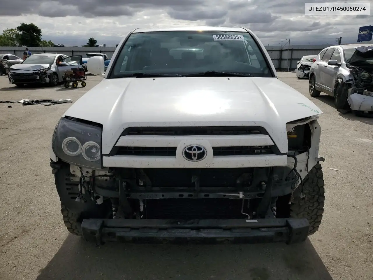 2005 Toyota 4Runner Limited VIN: JTEZU17R450060274 Lot: 56590635