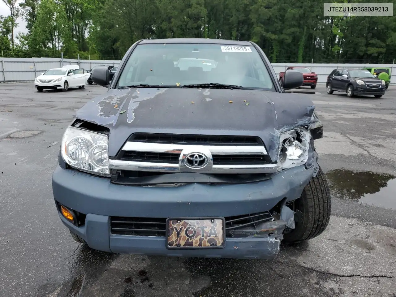 2005 Toyota 4Runner Sr5 VIN: JTEZU14R358039213 Lot: 56719235