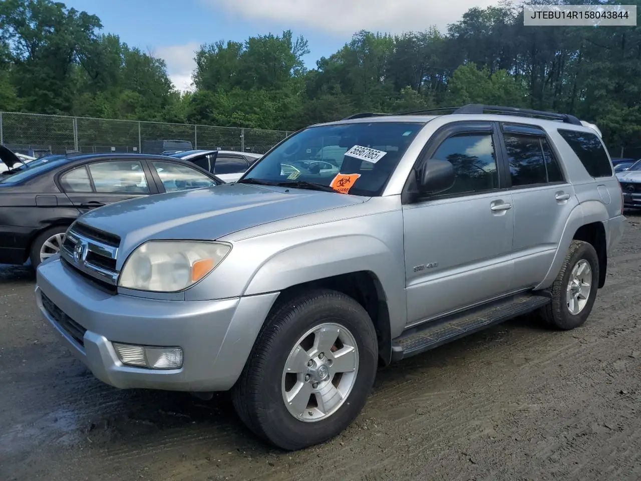 2005 Toyota 4Runner Sr5 VIN: JTEBU14R158043844 Lot: 56967865