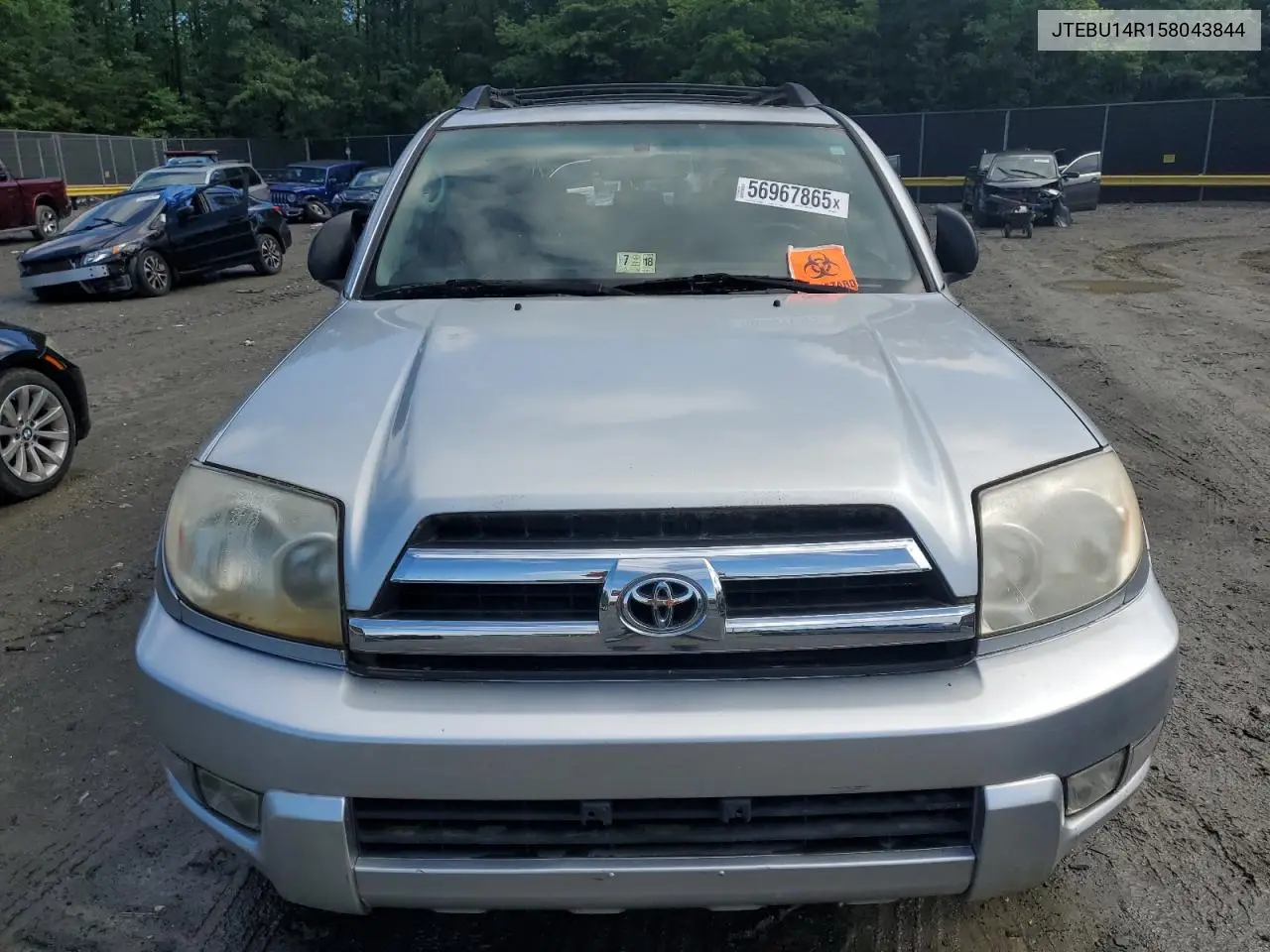 2005 Toyota 4Runner Sr5 VIN: JTEBU14R158043844 Lot: 56967865