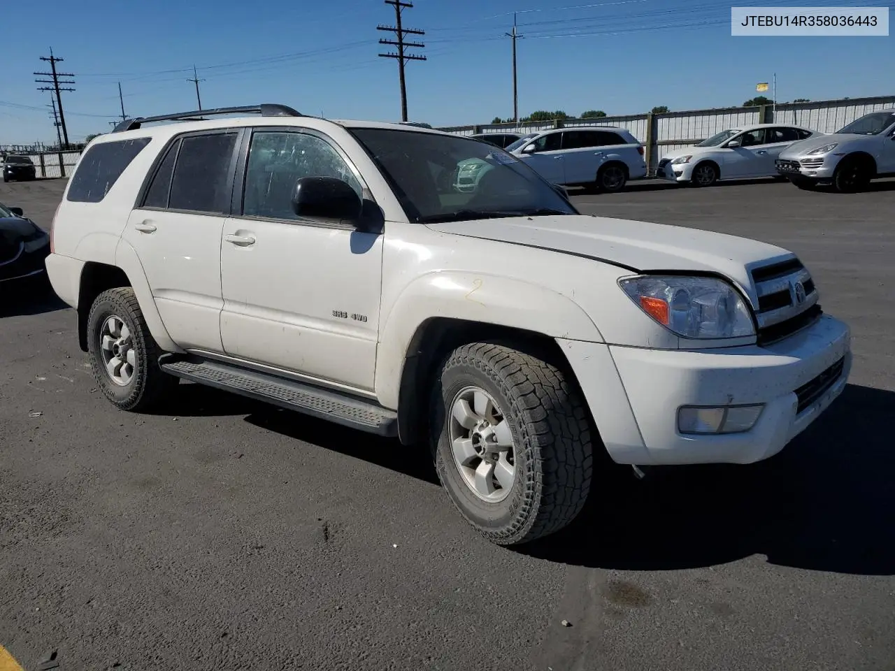 2005 Toyota 4Runner Sr5 VIN: JTEBU14R358036443 Lot: 61609595