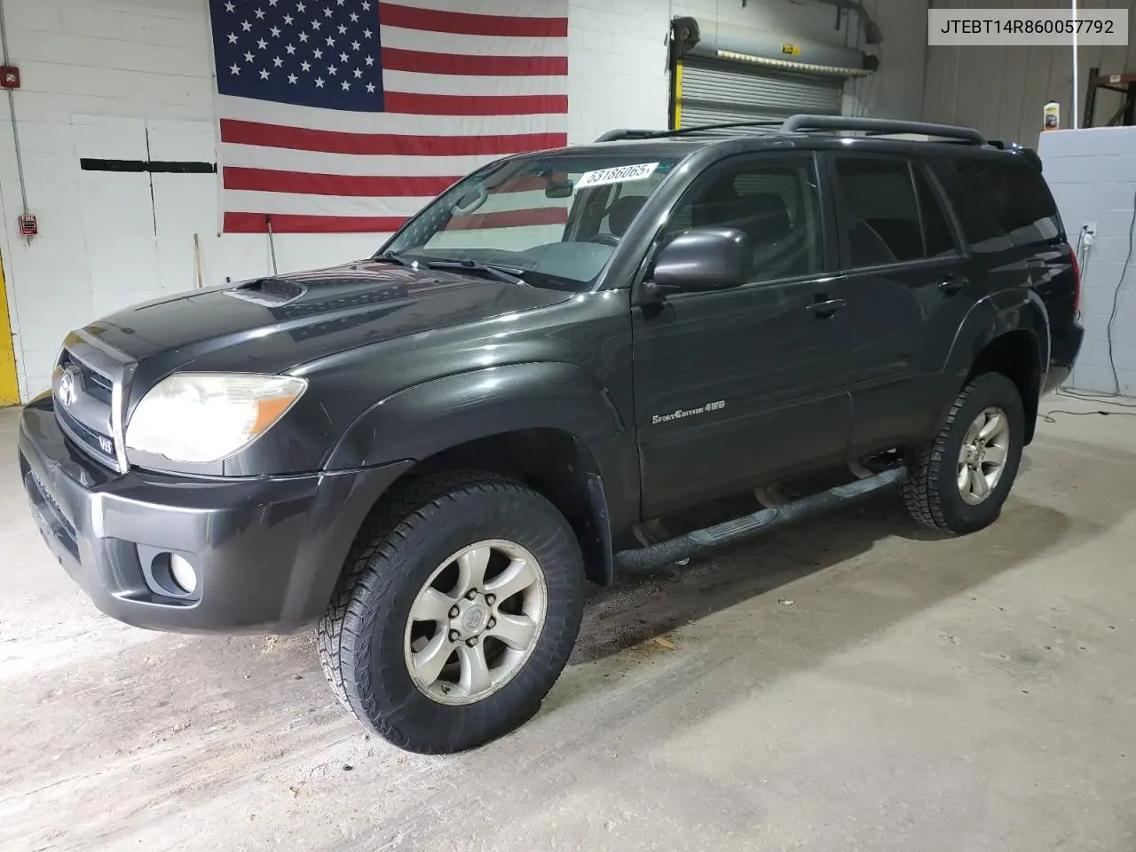 2006 Toyota 4Runner Sr5 VIN: JTEBT14R860057792 Lot: 53186065