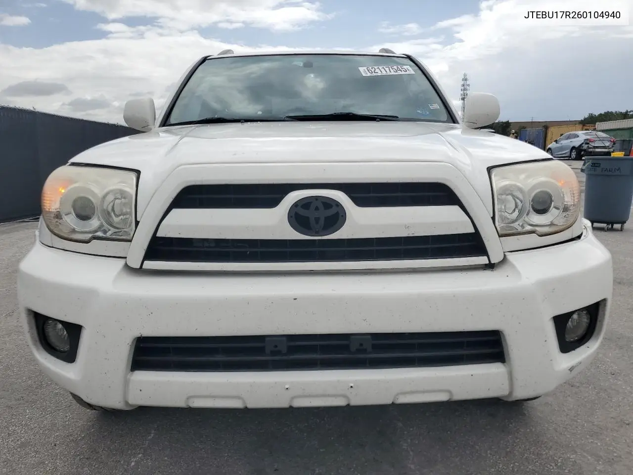 2006 Toyota 4Runner Limited VIN: JTEBU17R260104940 Lot: 62117545