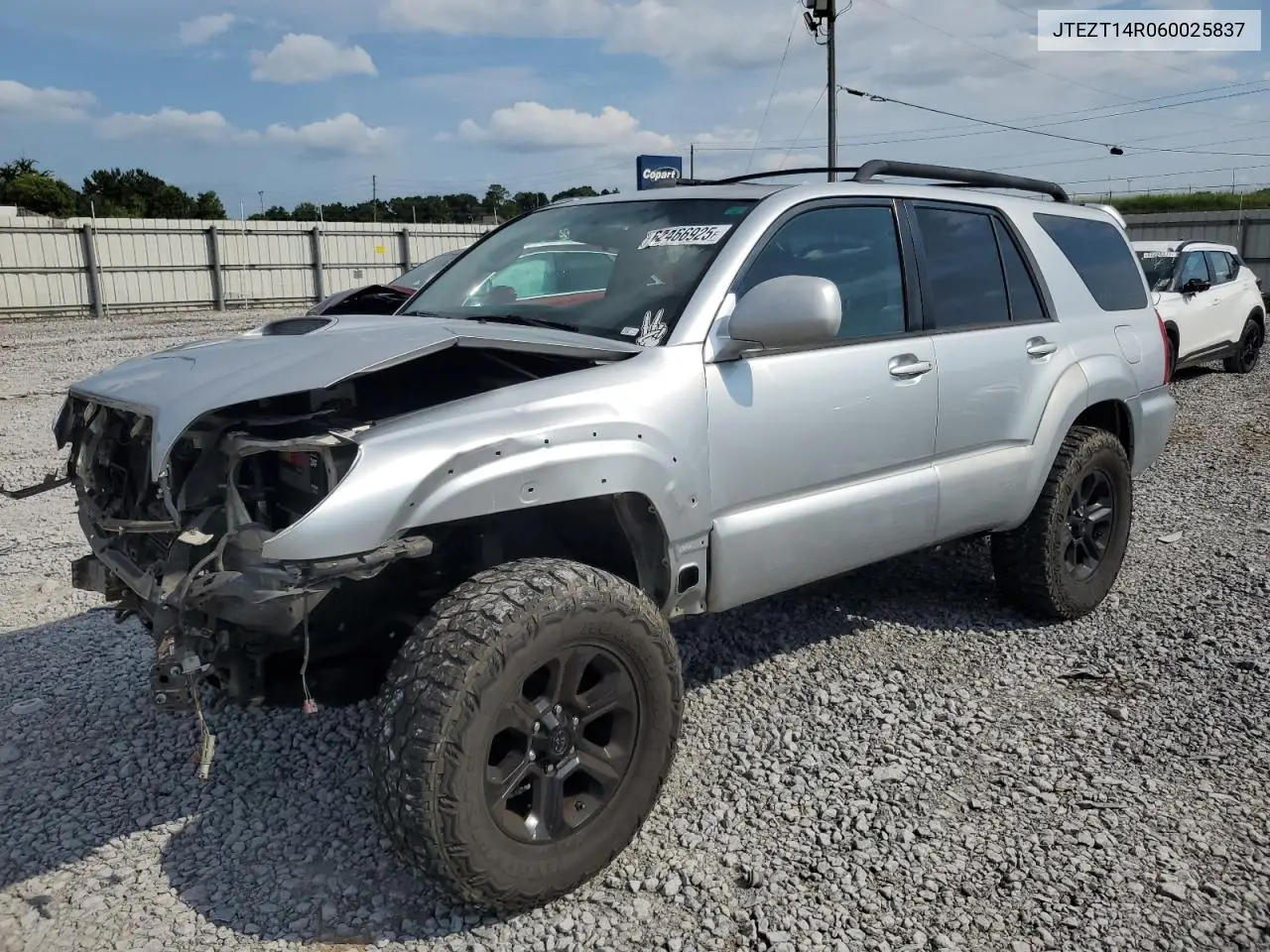 2006 Toyota 4Runner Sr5 VIN: JTEZT14R060025837 Lot: 62466925