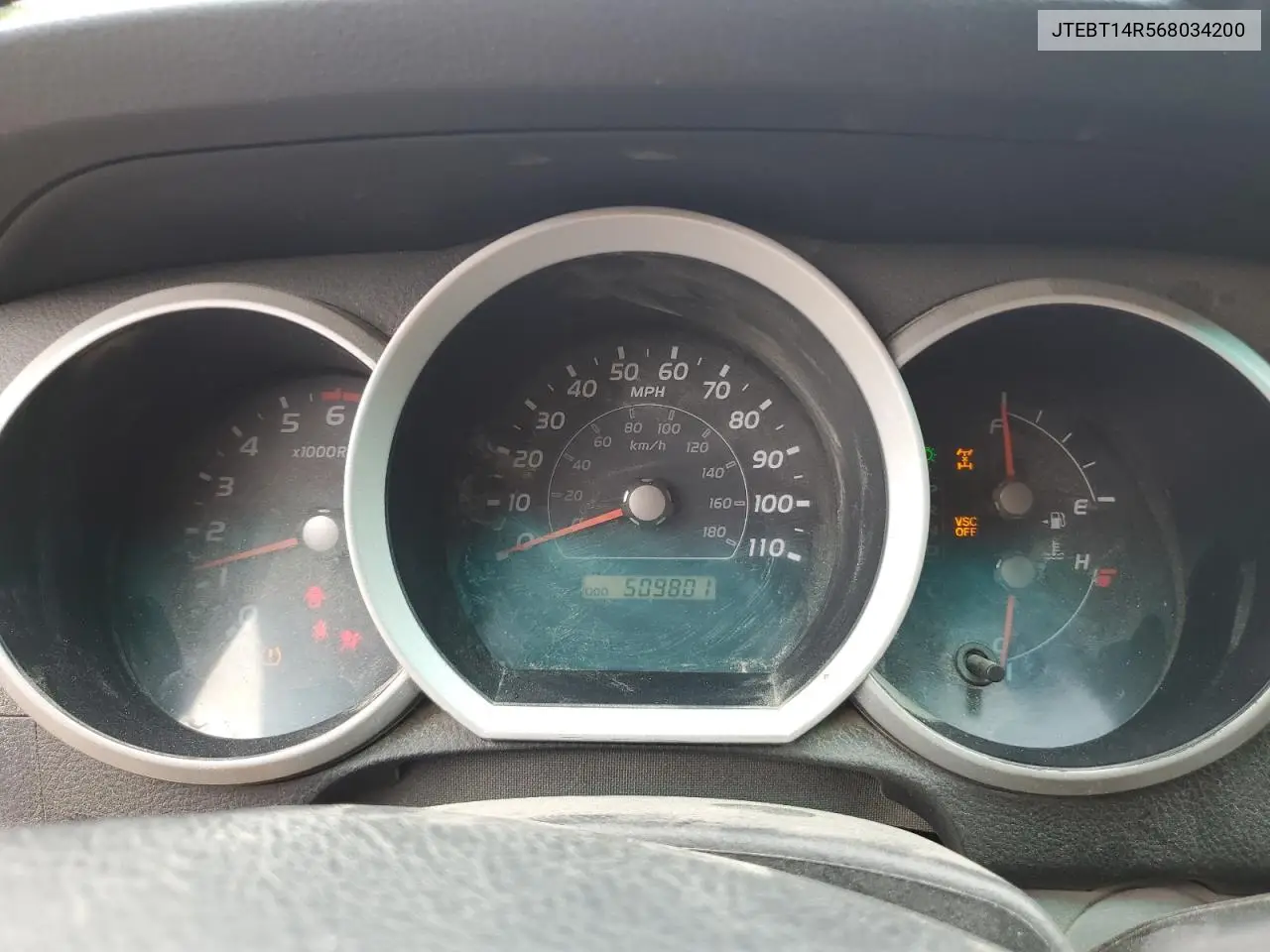 2006 Toyota 4Runner Sr5 VIN: JTEBT14R568034200 Lot: 62568005