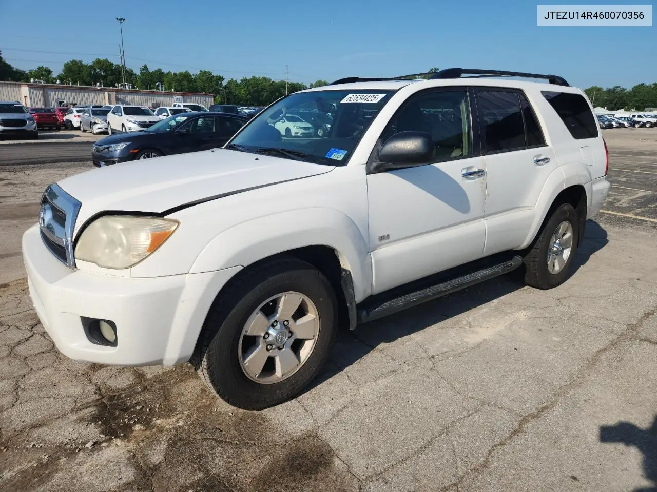 2006 Toyota 4Runner Sr5 VIN: JTEZU14R460070356 Lot: 62634425