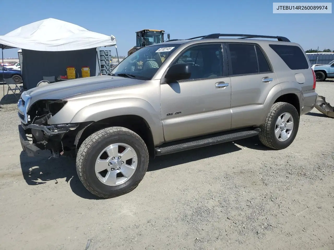 2006 Toyota 4Runner Sr5 VIN: JTEBU14R260089974 Lot: 62782145