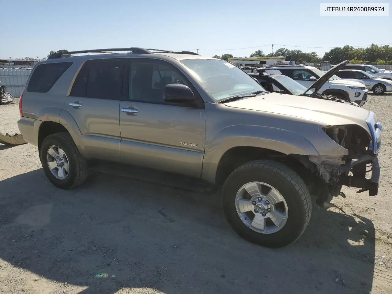 2006 Toyota 4Runner Sr5 VIN: JTEBU14R260089974 Lot: 62782145