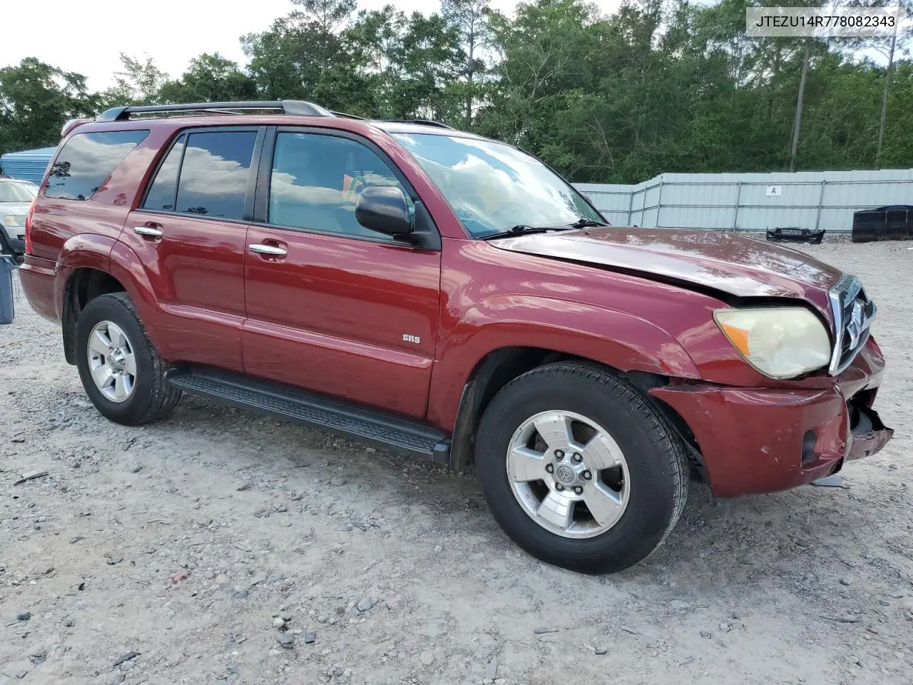 2007 Toyota 4Runner Sr5 VIN: JTEZU14R778082343 Lot: 56186395