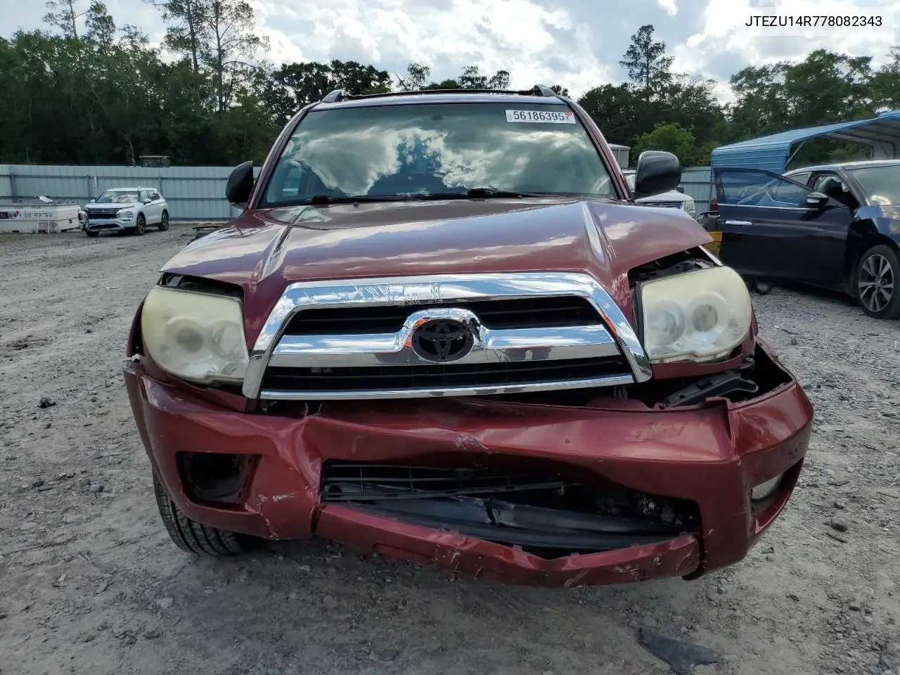 2007 Toyota 4Runner Sr5 VIN: JTEZU14R778082343 Lot: 56186395