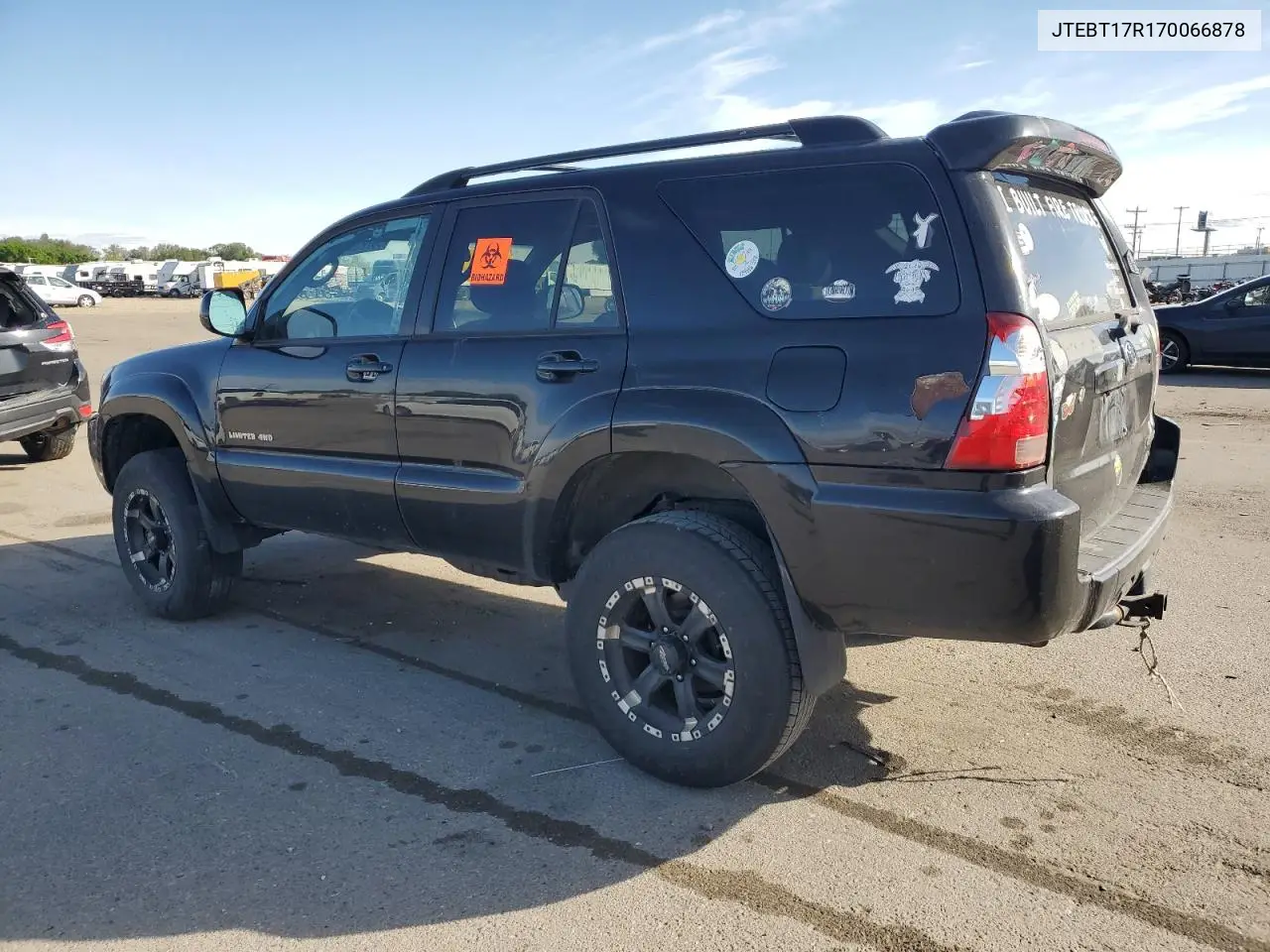 2007 Toyota 4Runner Limited VIN: JTEBT17R170066878 Lot: 56783545