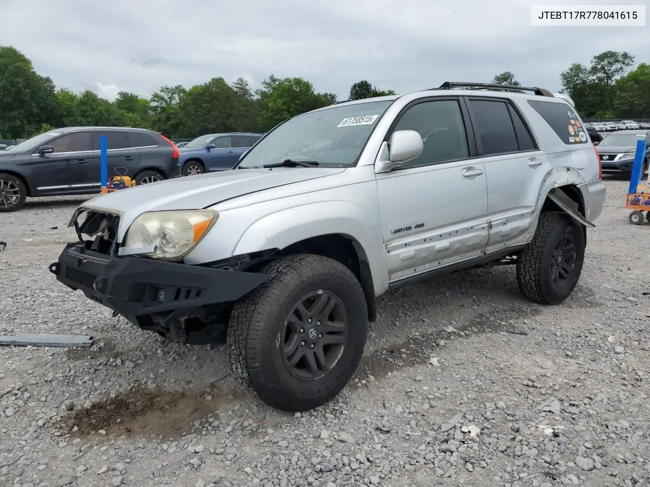 2007 Toyota 4Runner Limited VIN: JTEBT17R778041615 Lot: 61758515